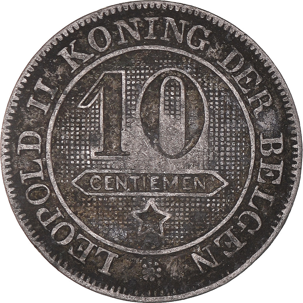 Coin, Belgium, 10 Centimes, 1895