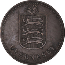 Monnaie, Guernesey, 4 Doubles, 1914