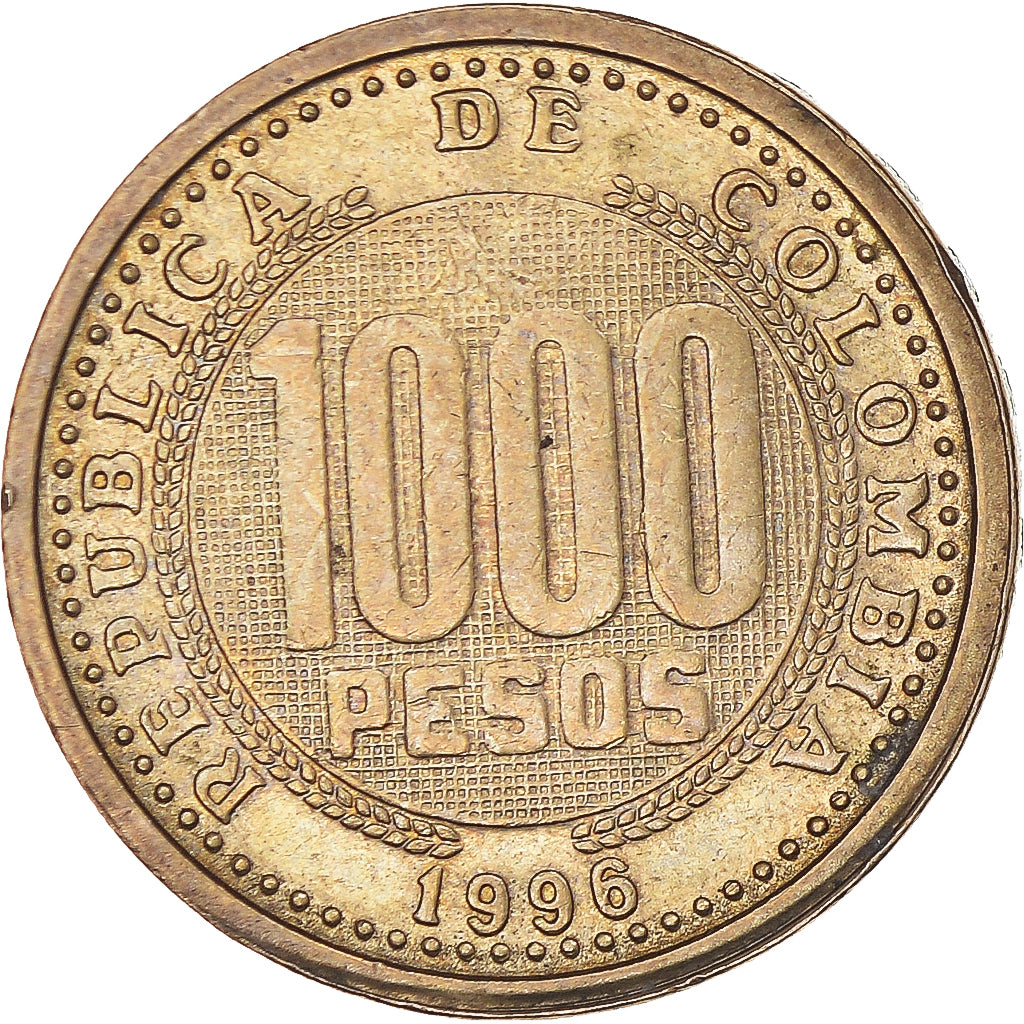 Coin, Colombia, 1000 Pesos, 1996