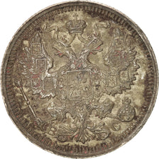 Russia, Nicholas II, 20 Kopeks, 1915, EF(40-45), Silver, KM:22a.2