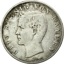 Münze, Deutsch Staaten, BAVARIA, Otto, 2 Mark, 1905, Munich, SS, Silber, KM:913