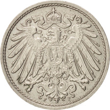 GERMANY - EMPIRE, Wilhelm II, 10 Pfennig, 1900 F, Stuttgart, AU(50-53), KM 12