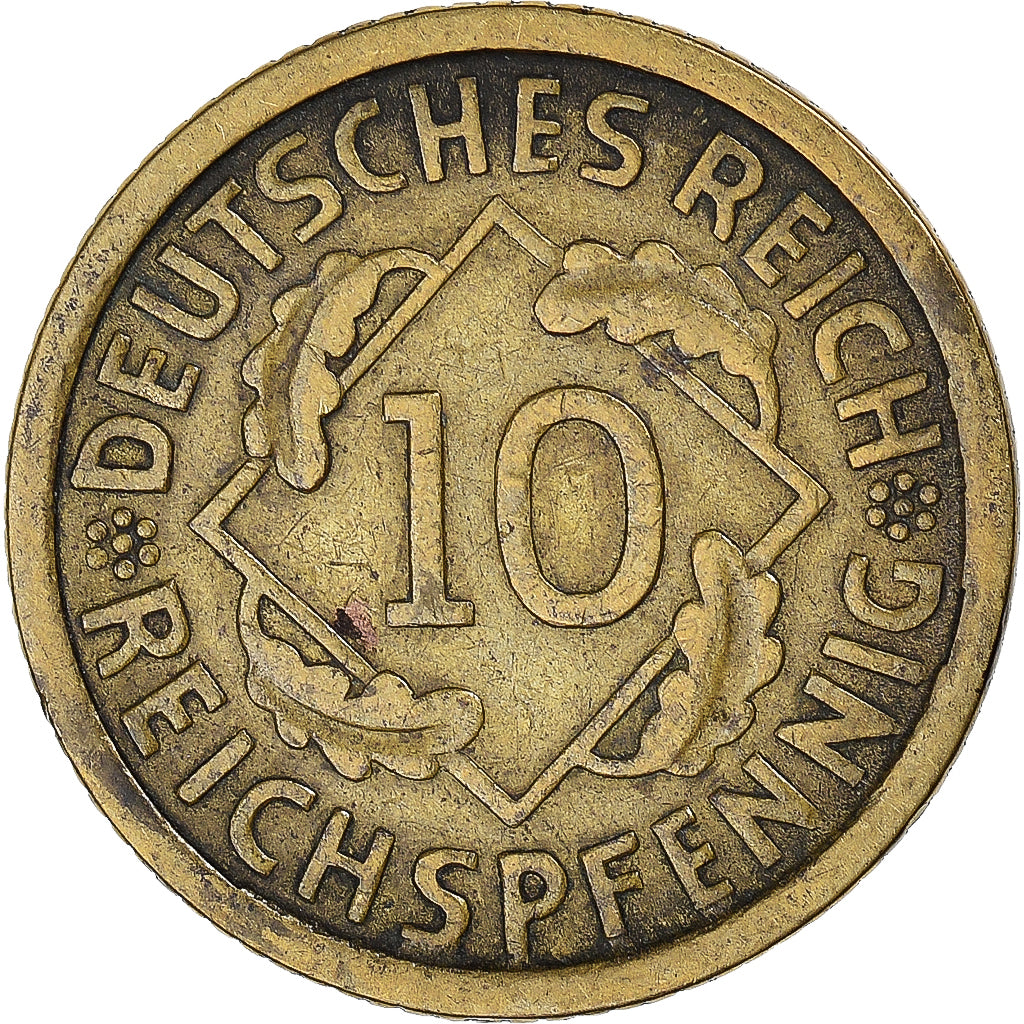 Moneta, Germania, 10 Reichspfennig, 1926