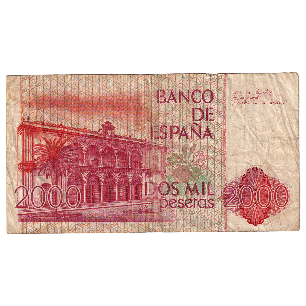 Billet, Espagne, 2000 Pesetas, 1980, 1980-07-22, KM:159, B