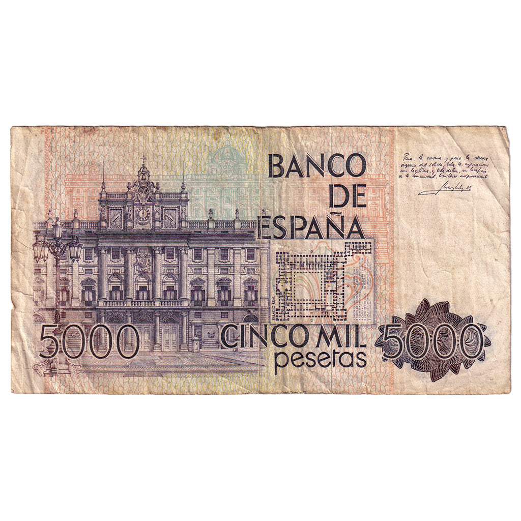 Billet, Espagne, 5000 Pesetas, 1979, 1979-10-23, KM:160, TB