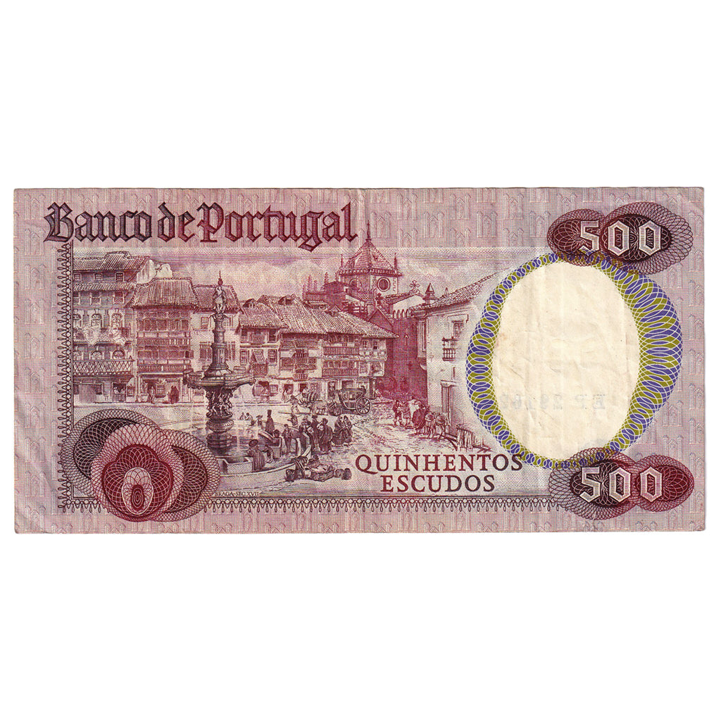 Banknot, Portugal, 500 Escudos, 1979, 1979-10-04, KM:177a, EF(40-45)