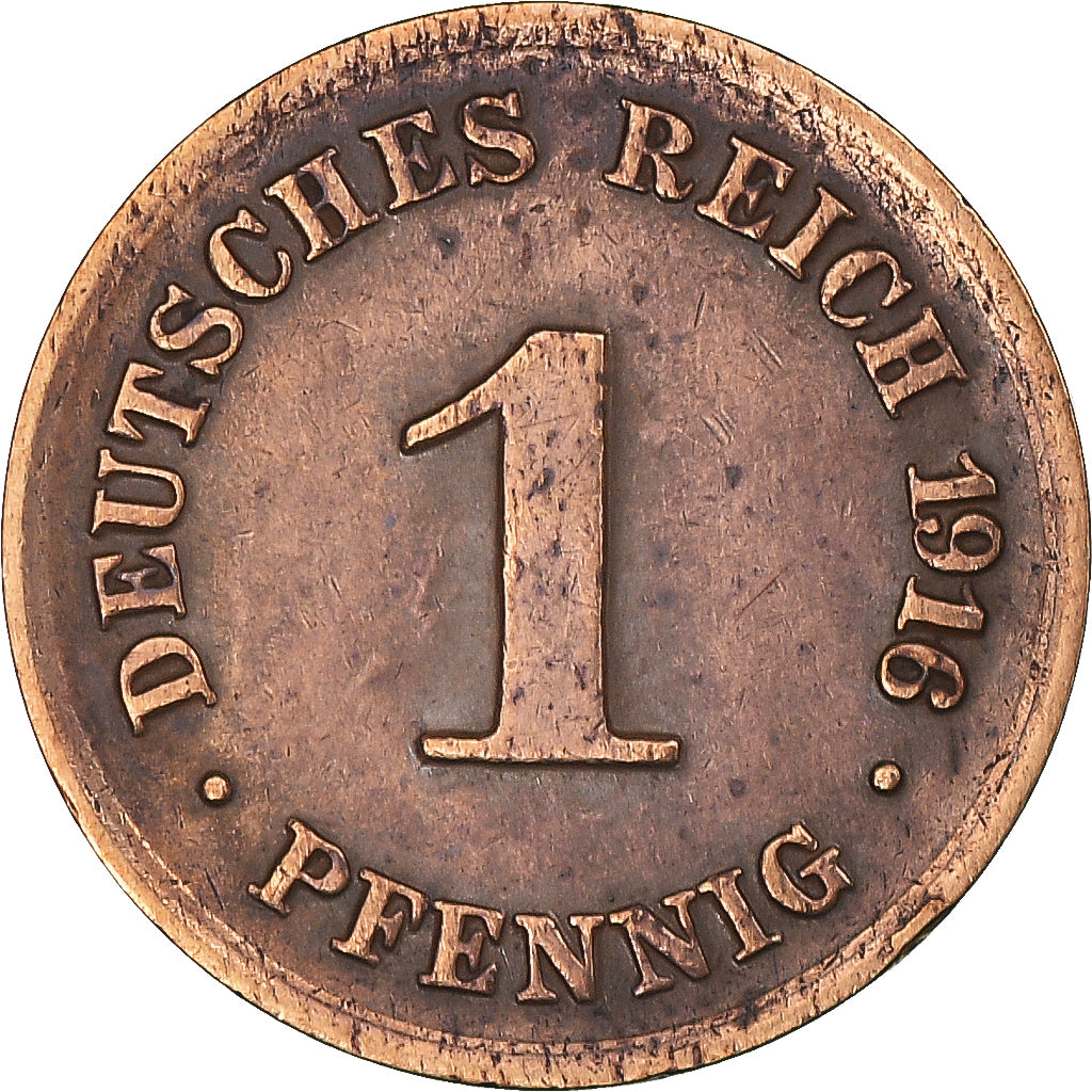 Moneta, Niemcy, Pfennig, 1916