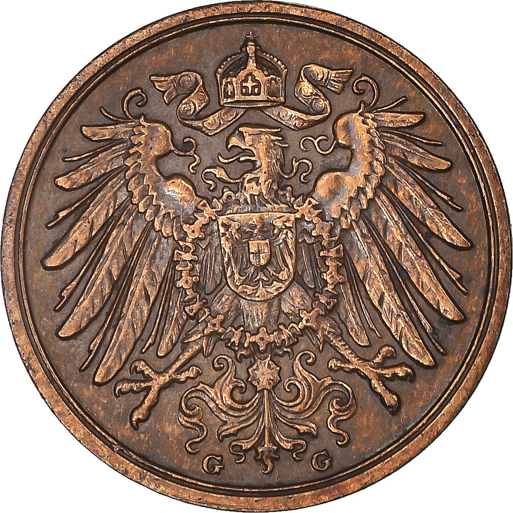 Coin, GERMANY - EMPIRE, 2 Pfennig, 1914