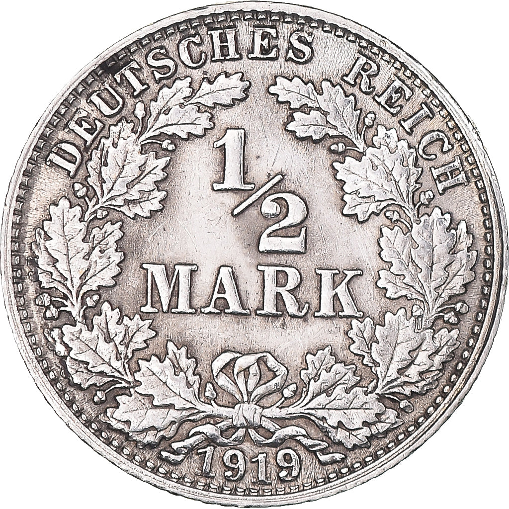 Coin, Germany, 1/2 Mark, 1919