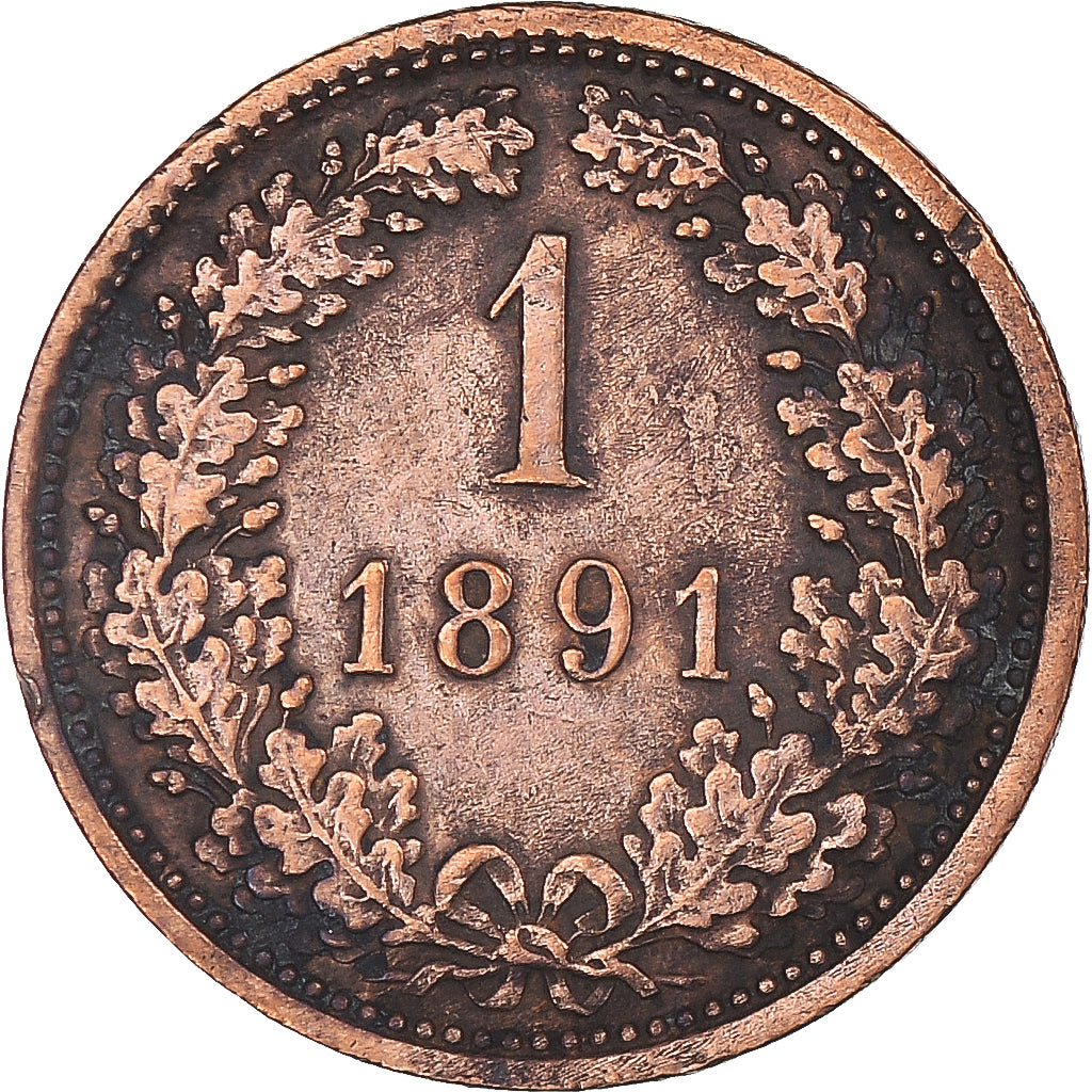 Moneta, Austria, Kreuzer, 1891