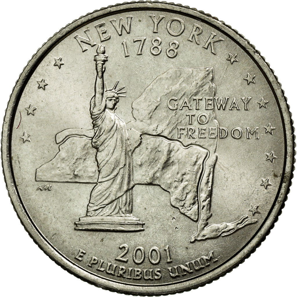 Coin, United States, Quarter, 2001, U.S. Mint, Philadelphia, AU(55-58)