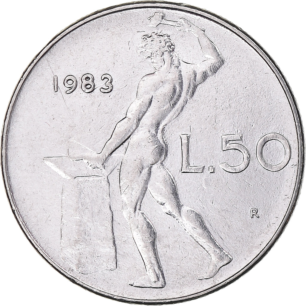 Coin, Italy, 50 Lire, 1983