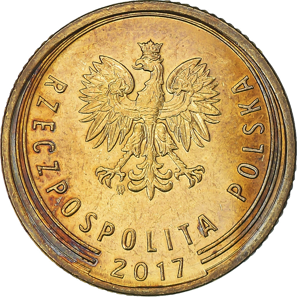 Moneta, Polonia, 5 Groszy, 2017