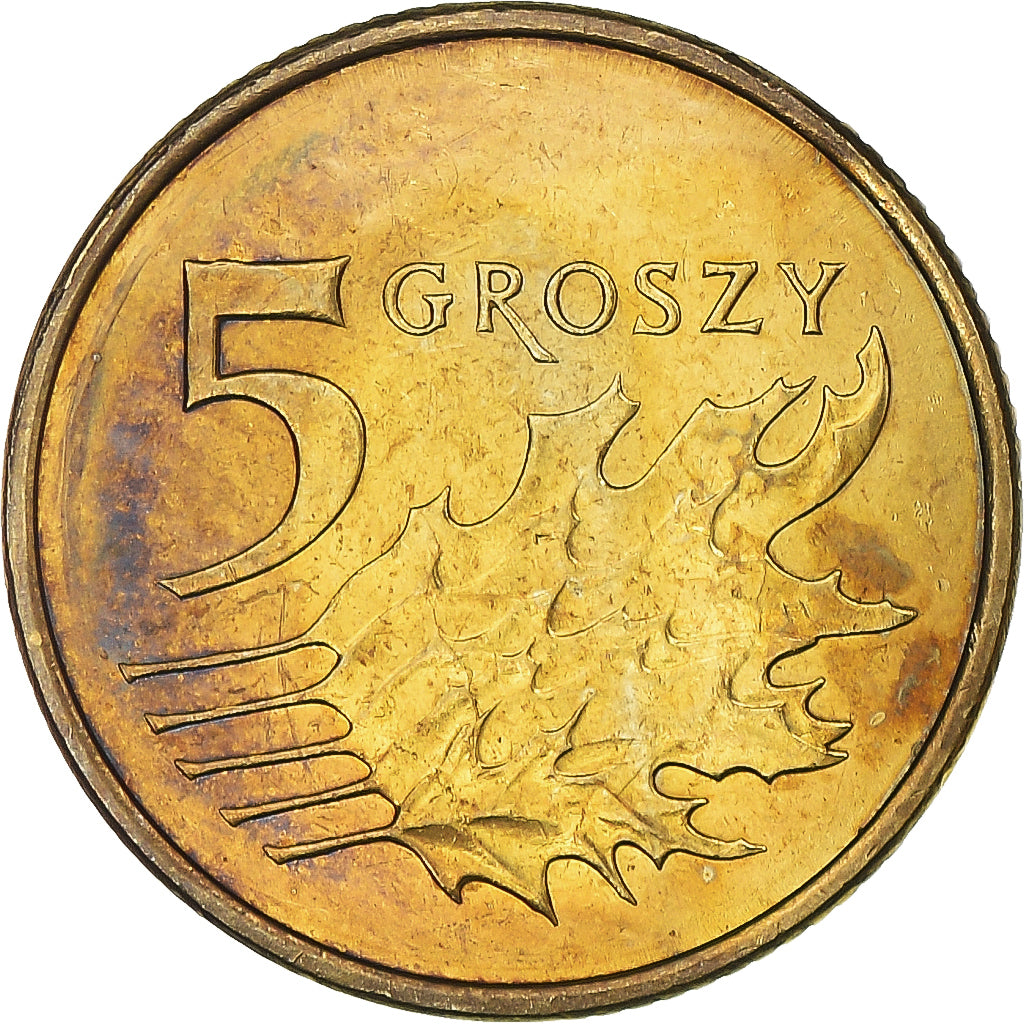 Moneta, Polonia, 5 Groszy, 2017
