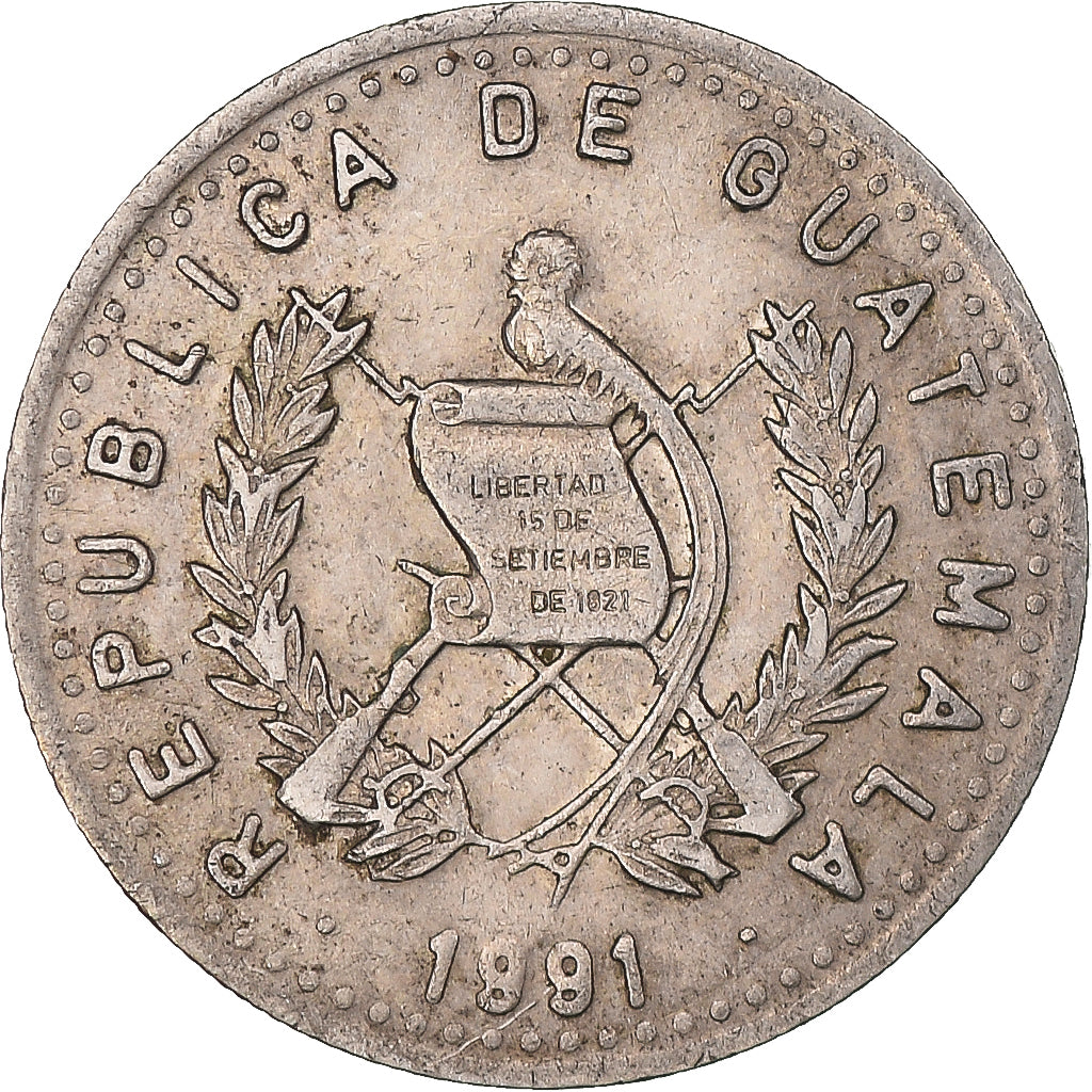 Moneda, Guatemala, 10 Centavos, 1991