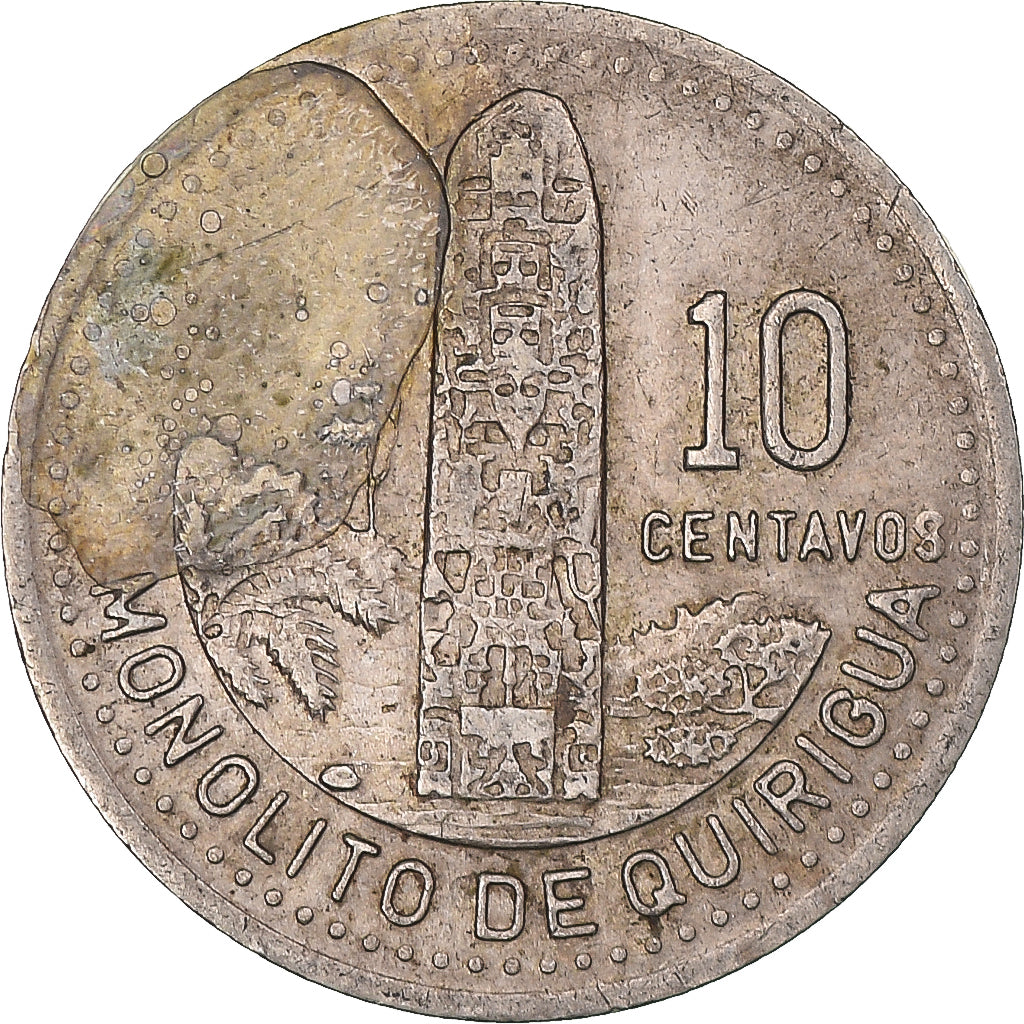 Moneda, Guatemala, 10 Centavos, 1991