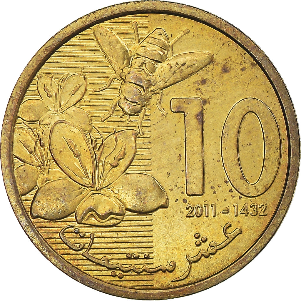 Coin, Morocco, 10 Santimat, 2011