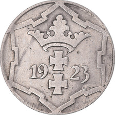 Coin, DANZIG, 10 Pfennig, 1923