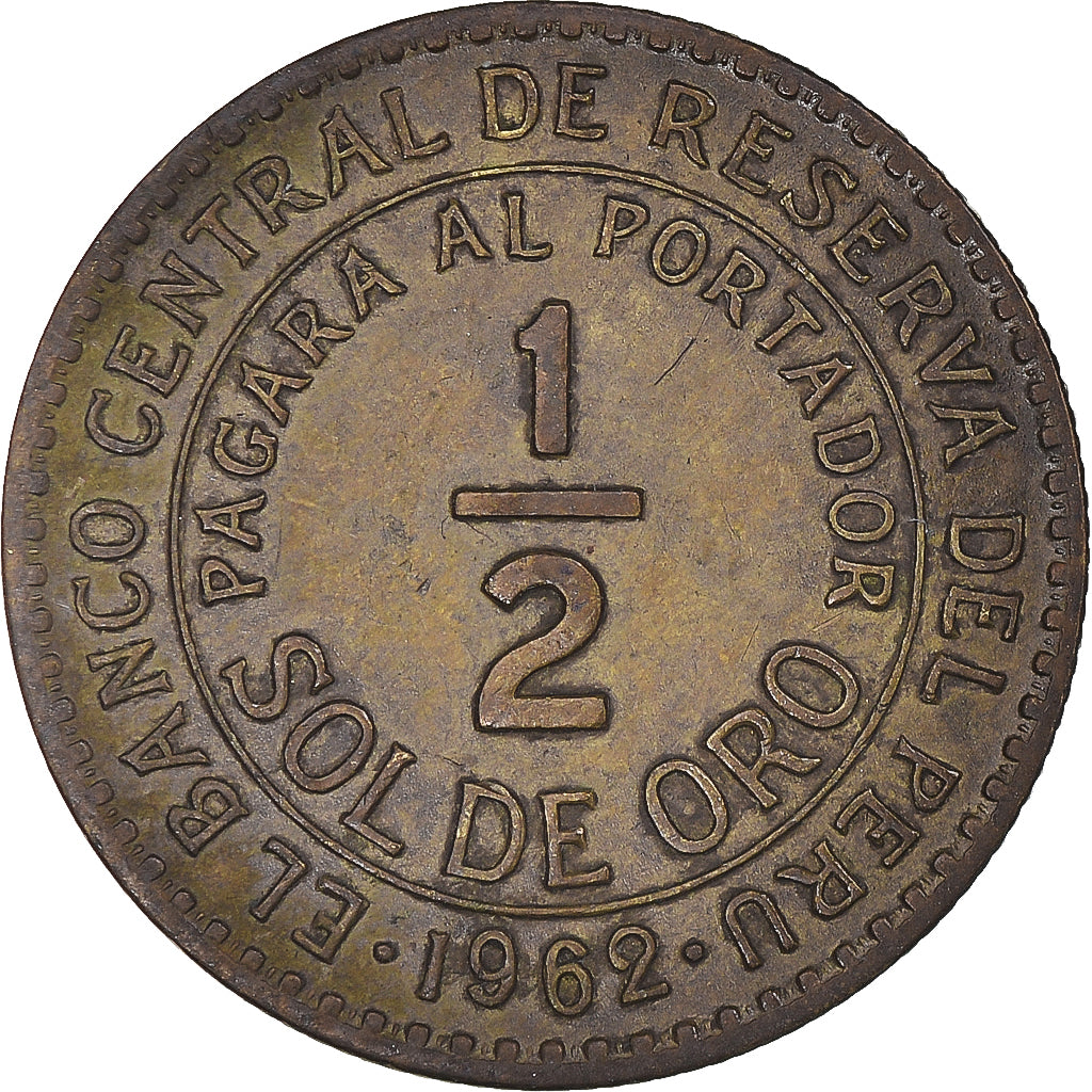 Moneda, Perú, 1/2 Sol, 1962