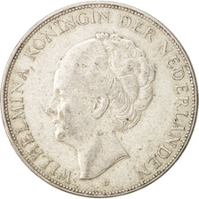Netherlands, Wilhelmina I, 2-1/2 Gulden, 1930, EF(40-45), Silver, KM:165