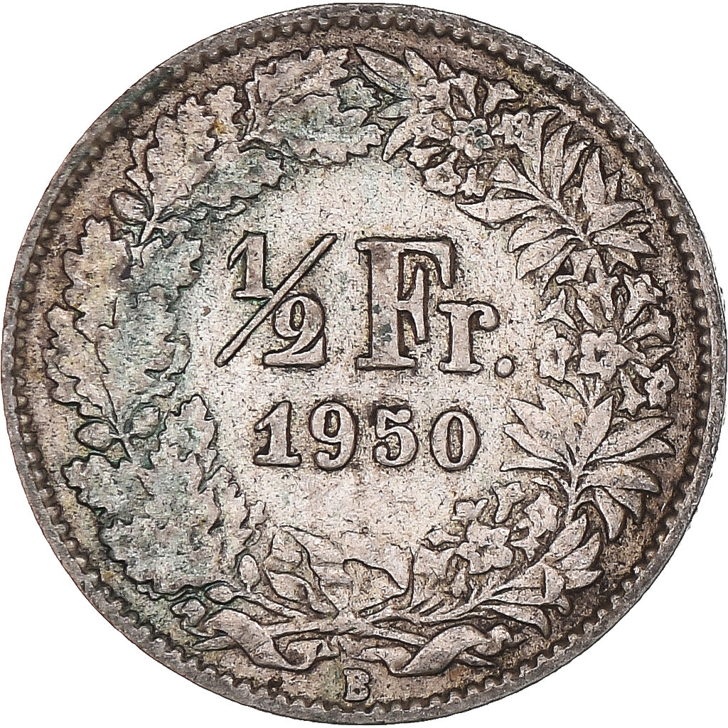Moneta, Svizzera, 1/2 Franc, 1950