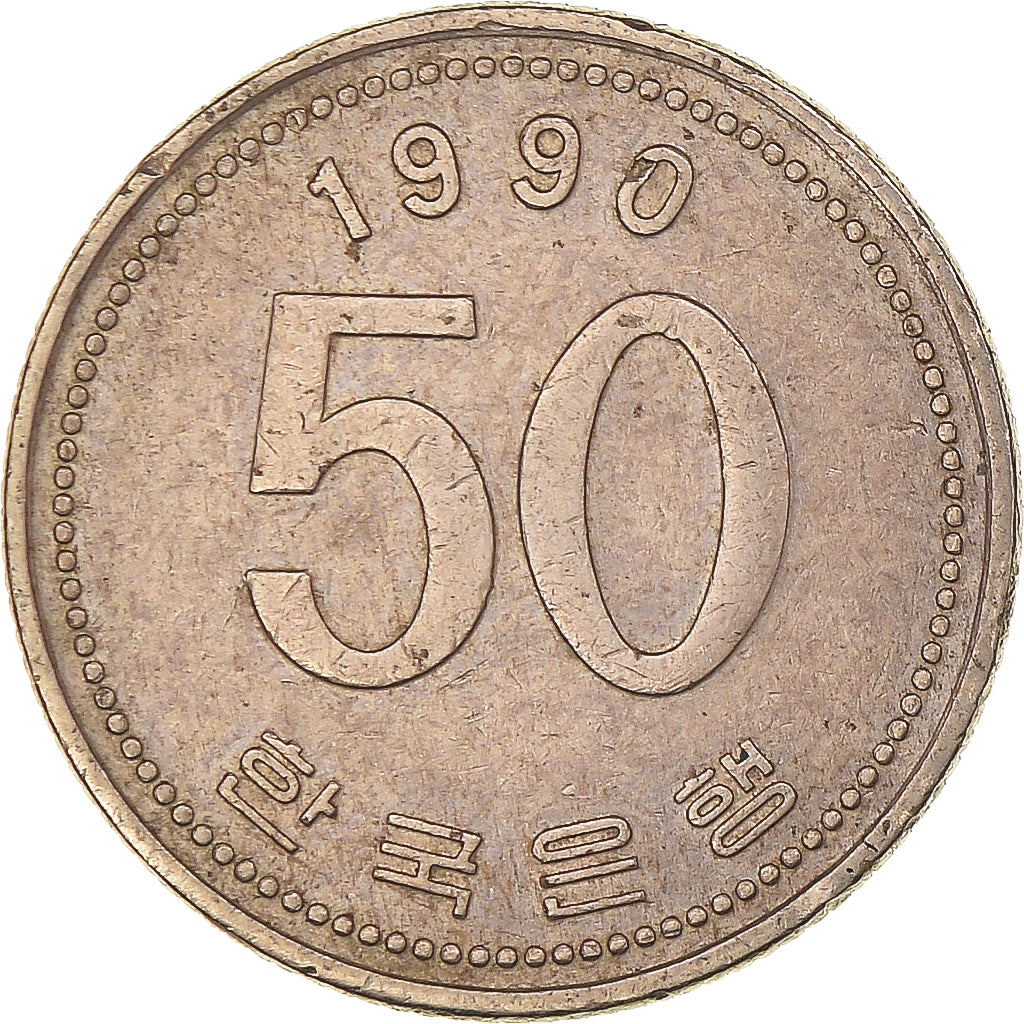 Moneta, COREA DEL SUD, 50 Won, 1990