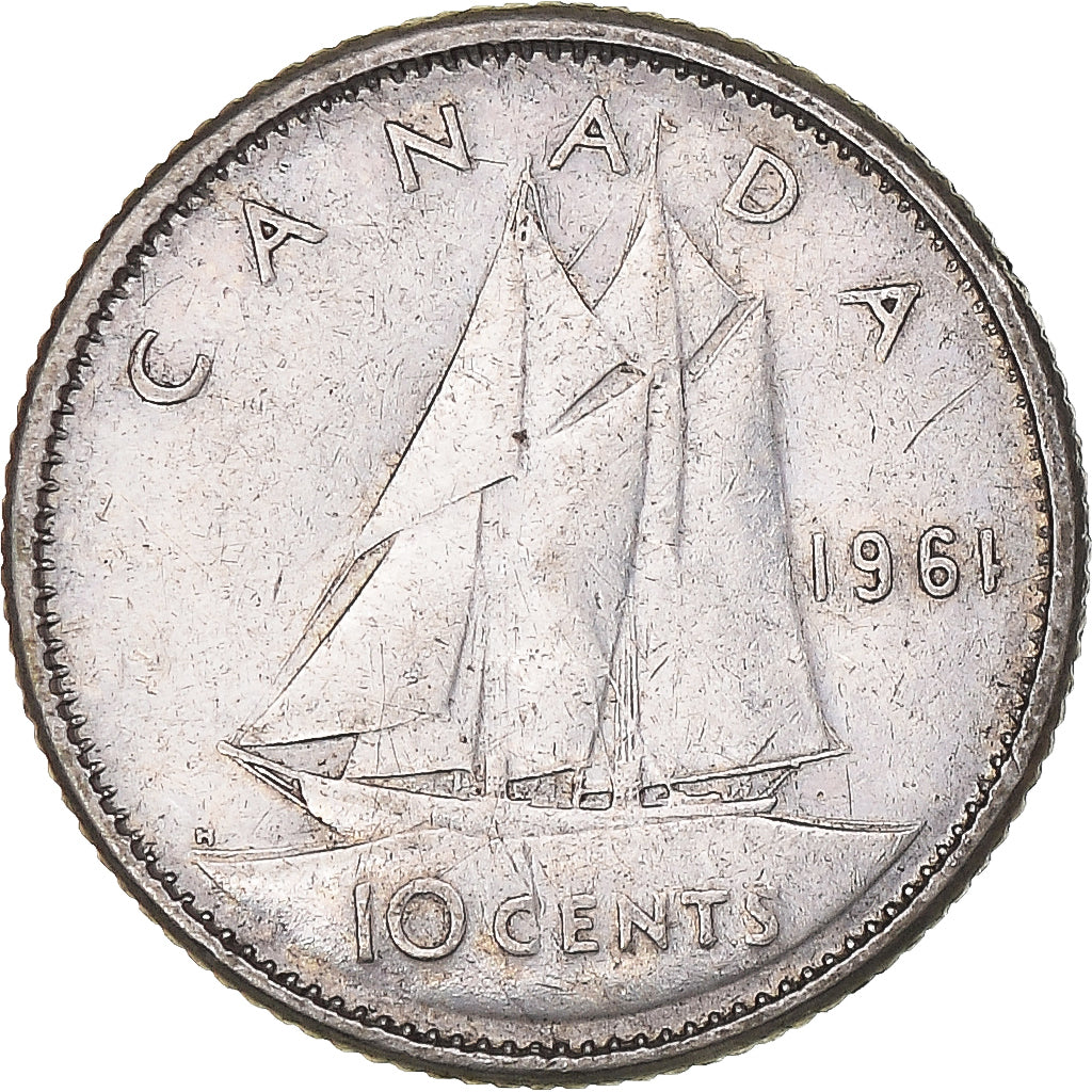 Moneta, Canada, 10 Cents, 1961