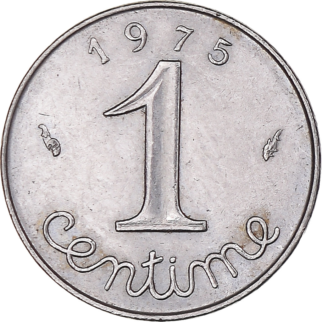 Coin, France, Centime, 1975