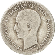 Greece, George I, 50 Lepta, 1874, Athens, VF(20-25), Silver, KM:37