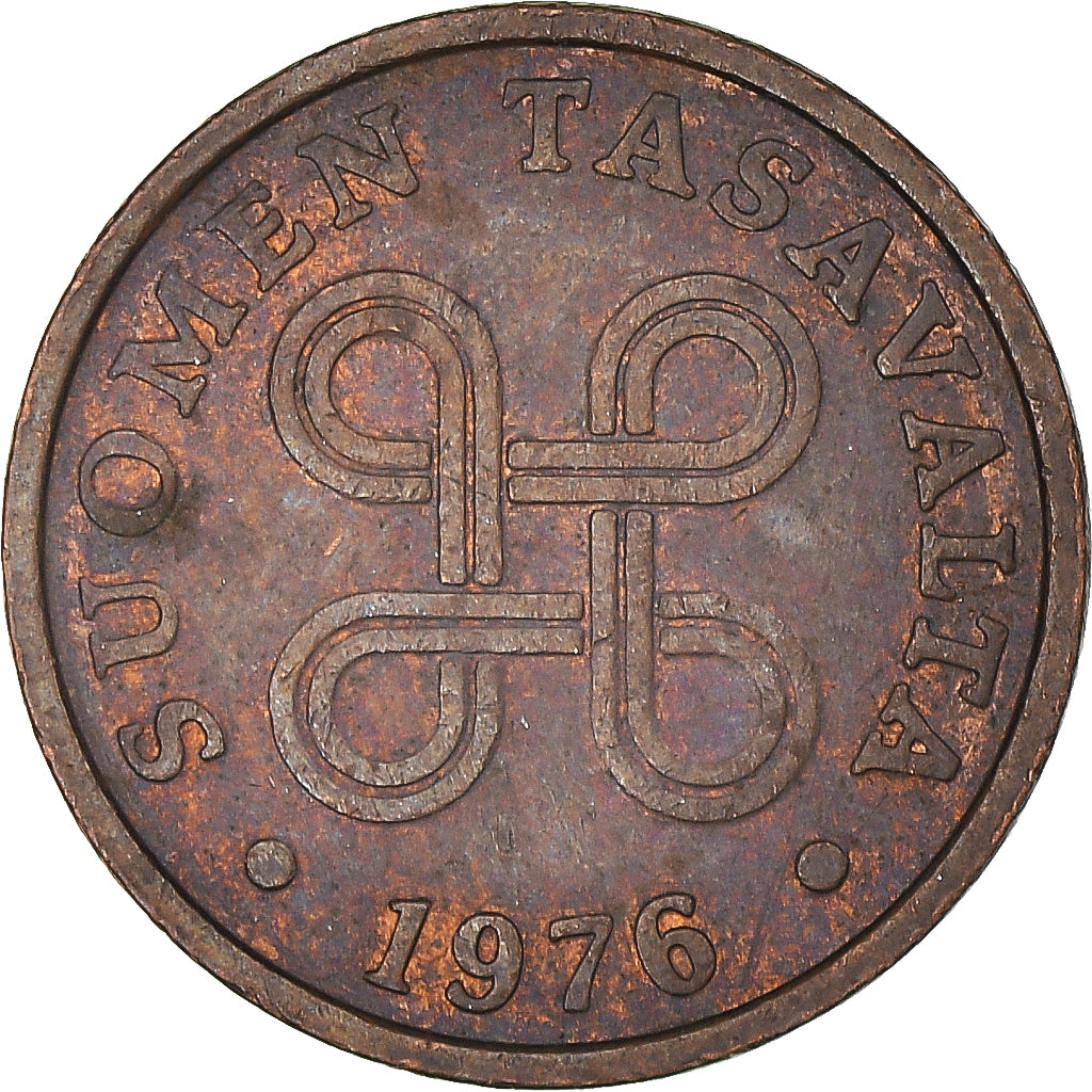 Monnaie, Finlande, 5 Pennia, 1976