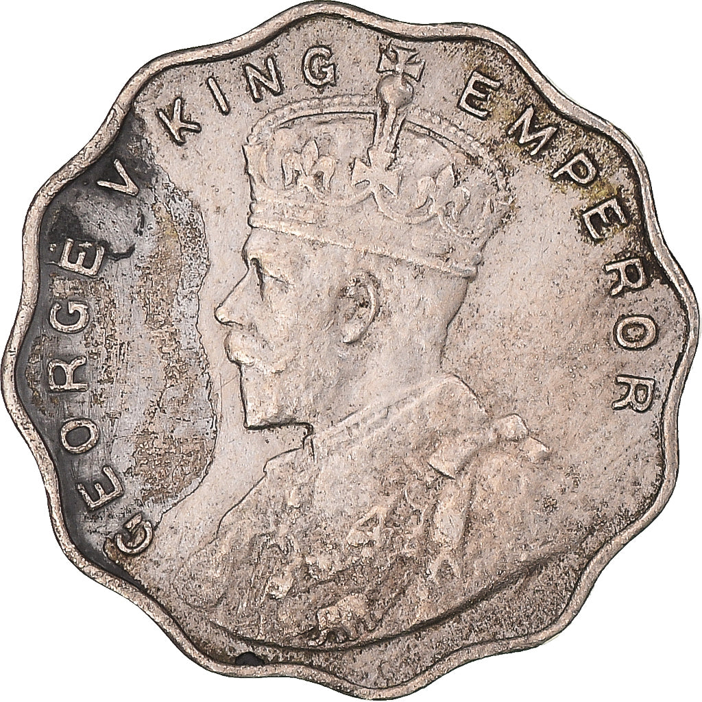 Coin, INDIA-BRITISH, Anna, 1914
