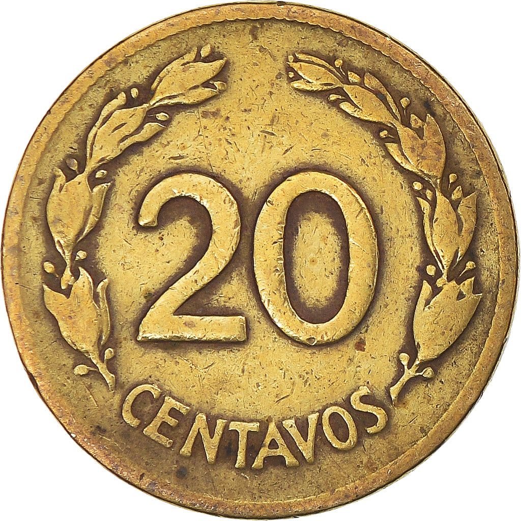 Moeda, Equador, 20 Centavos, 1942