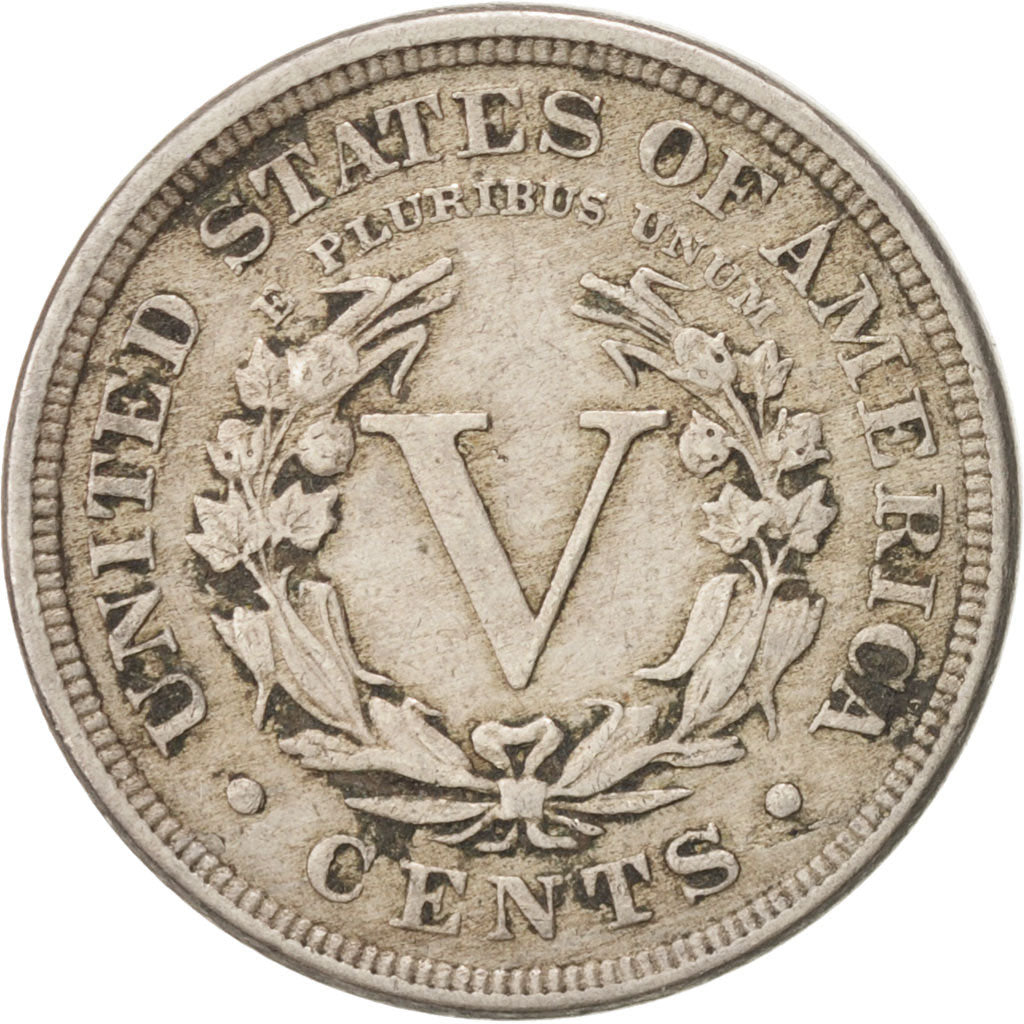 Coin, United States, Liberty Nickel, 5 Cents, 1911, U.S. Mint, Philadelphia