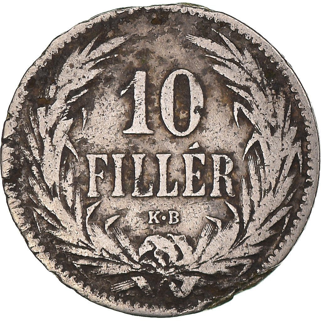Moneta, Ungheria, 10 Filler, 1895