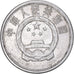 Coin, China, 2 Fen, 1990