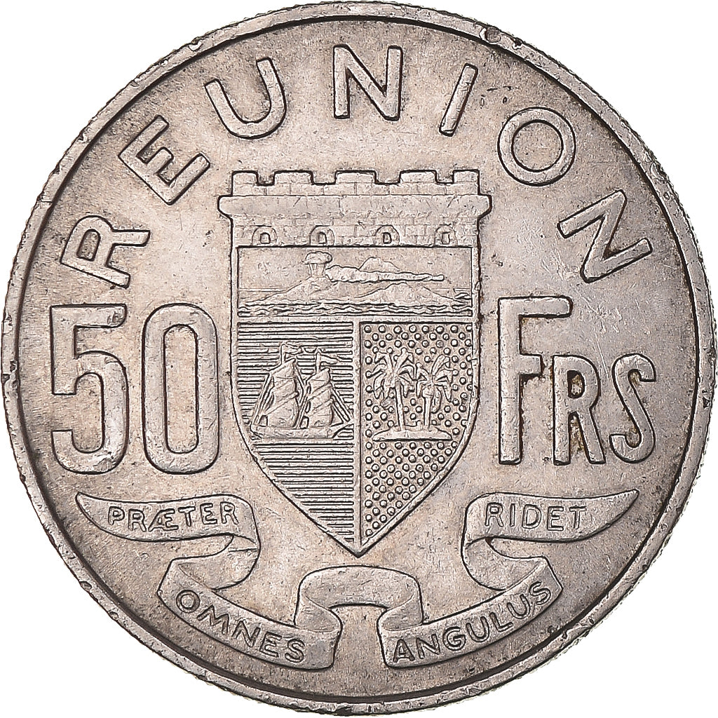 Moeda, Reunião, 50 Francs, 1962