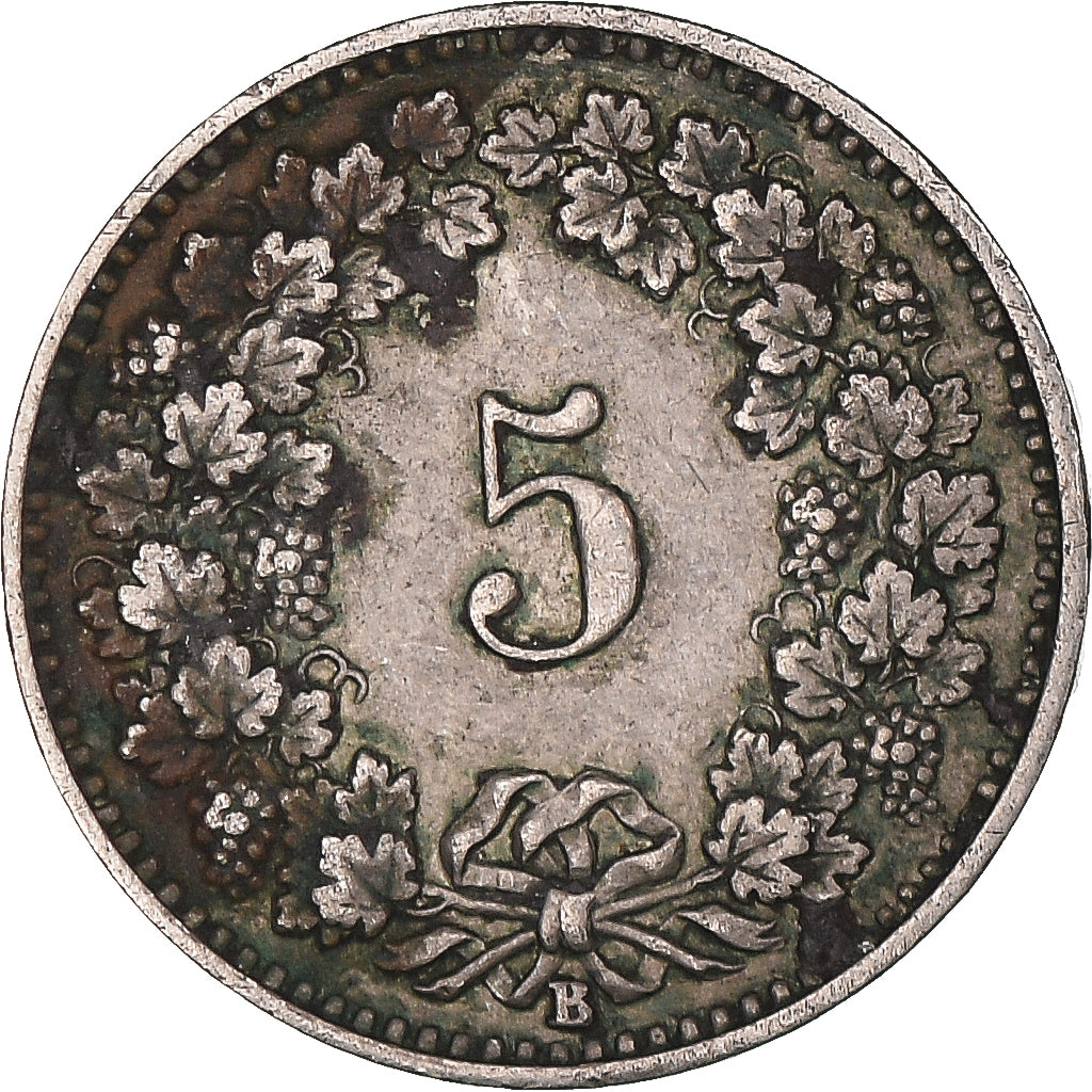 Coin, Switzerland, 5 Rappen, 1899