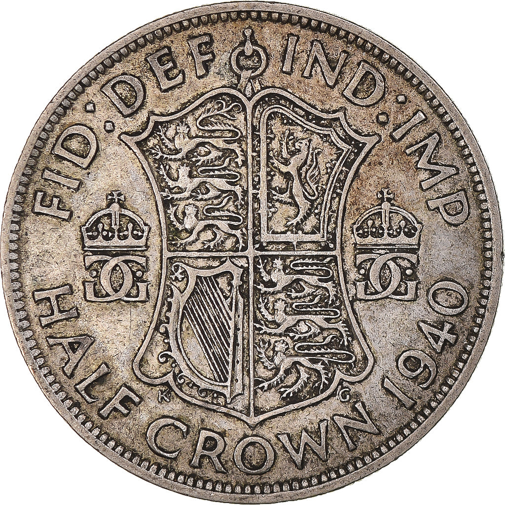 Coin, Great Britain, 1/2 Crown, 1940