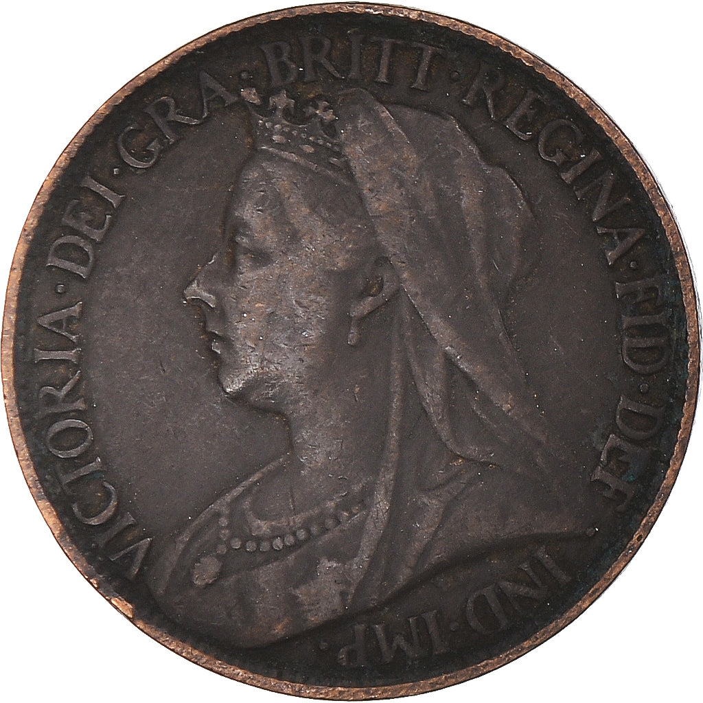 Coin, Great Britain, Farthing, 1901