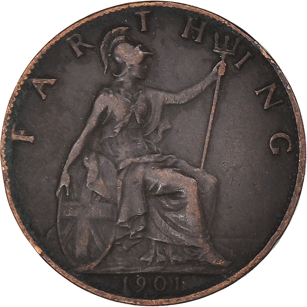 Coin, Great Britain, Farthing, 1901