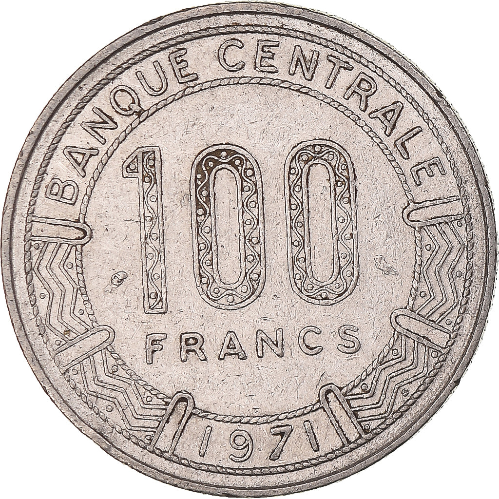 Coin, Gabon, 100 Francs, 1971