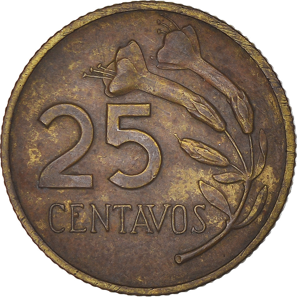 Monnaie, Pérou, 25 Centavos, 1967