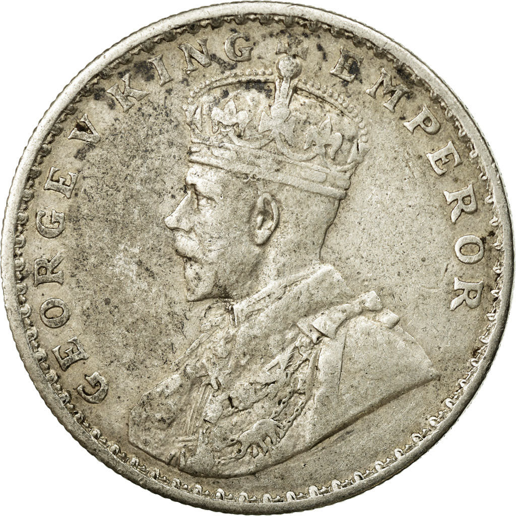 Coin, INDIA-BRITISH, George V, Rupee, 1913, Bombay, EF(40-45), Silver, KM:524