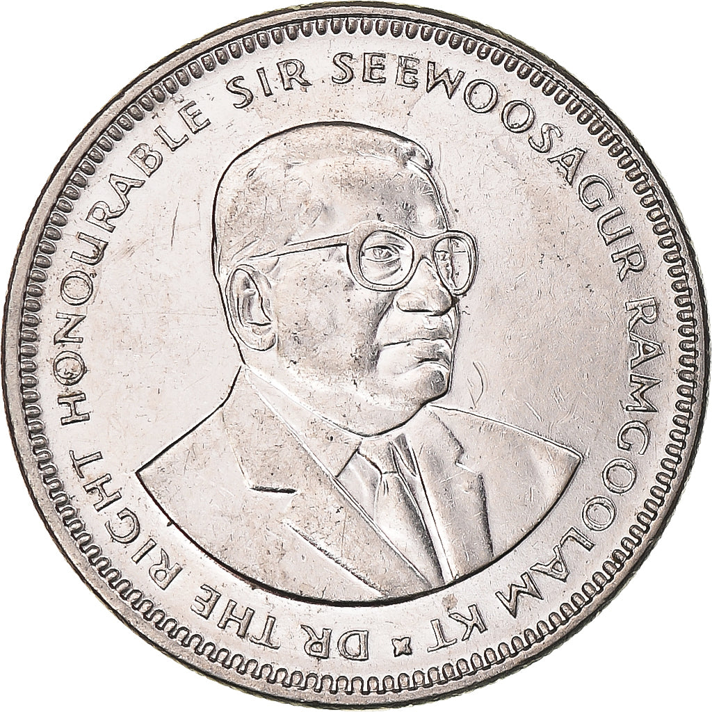 Moneta, Mauritius, 1/2 Rupee, 2002