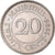 Moeda, Maurícia, 20 Cents, 2005