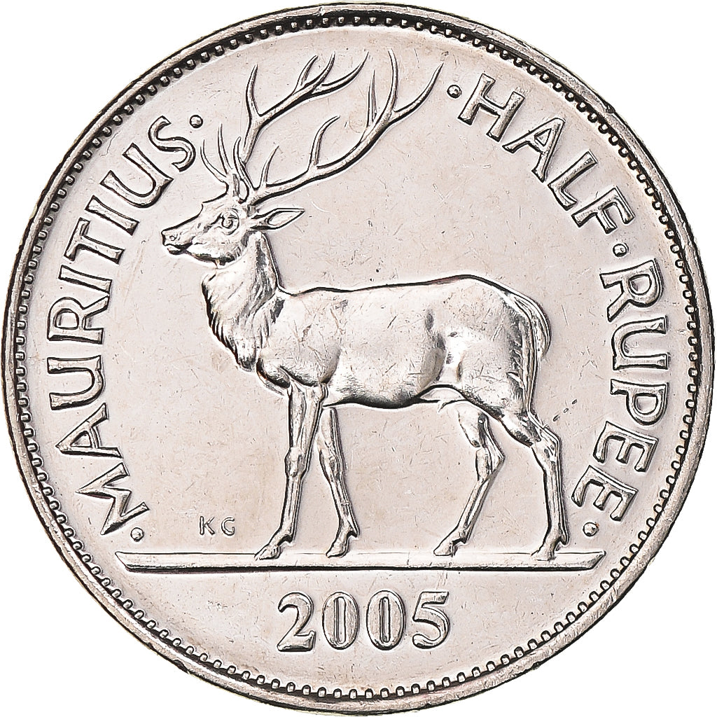 Monnaie, Maurice, 1/2 Rupee, 2005