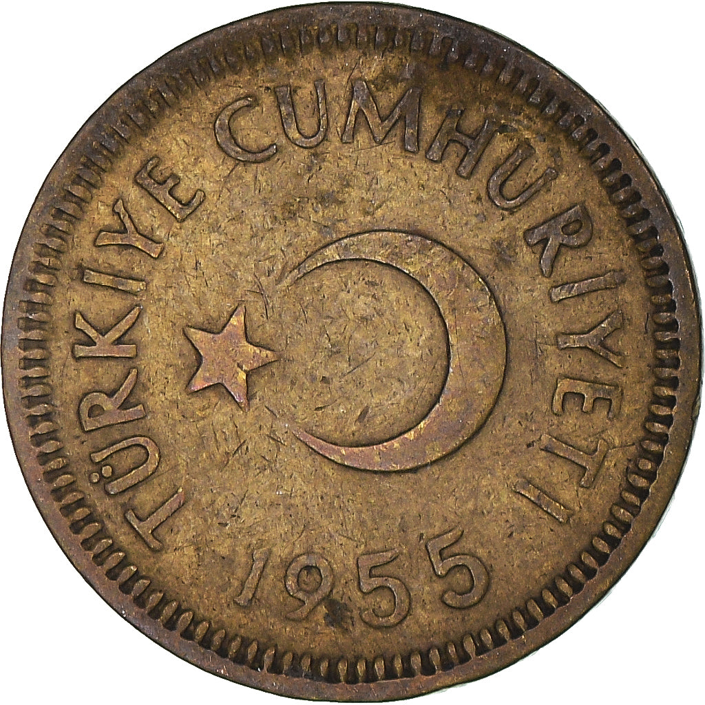 Münze, Türkei, 10 Kurus, 1955
