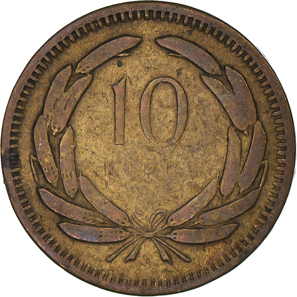 Münze, Türkei, 10 Kurus, 1955