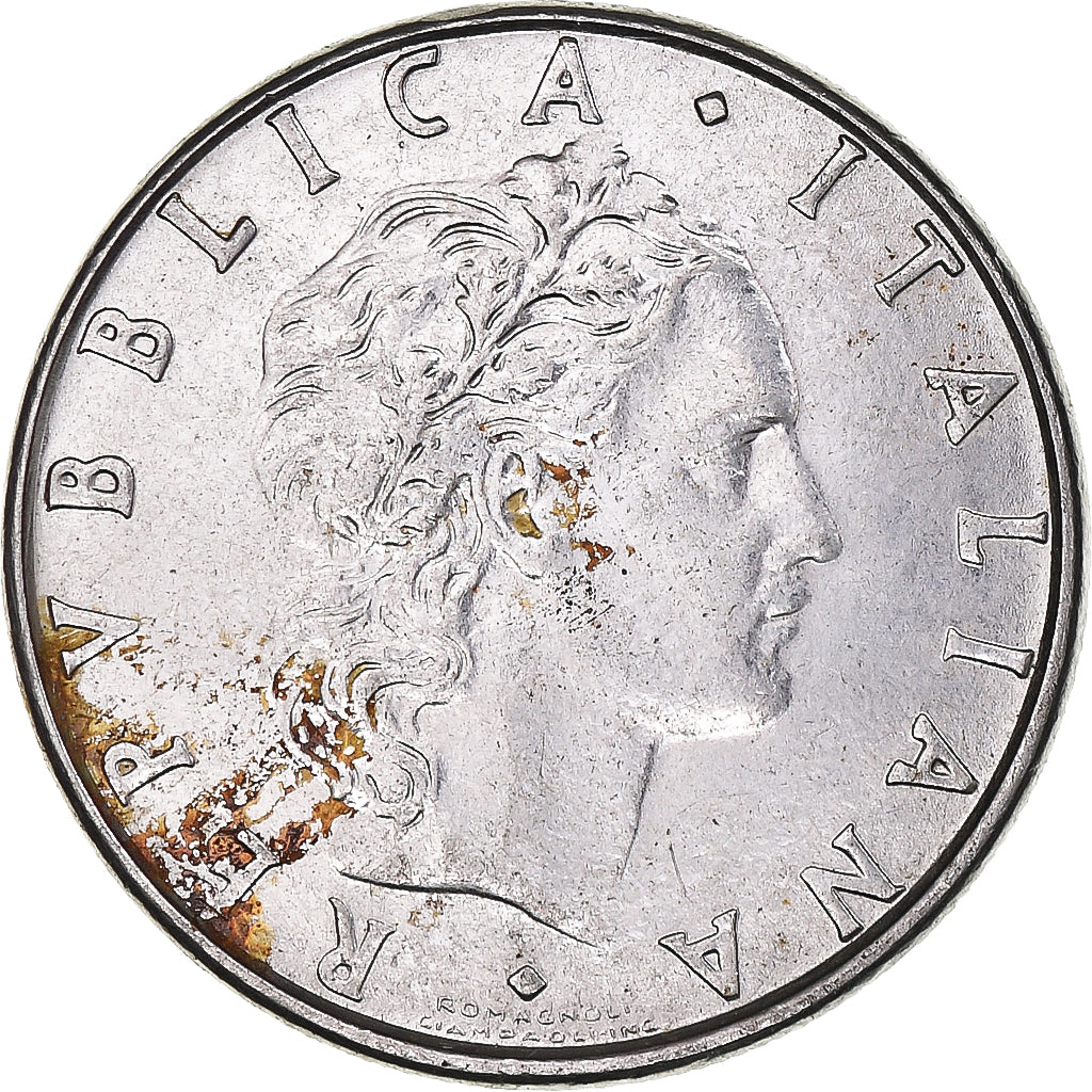 Münze, Italien, 50 Lire, 1985