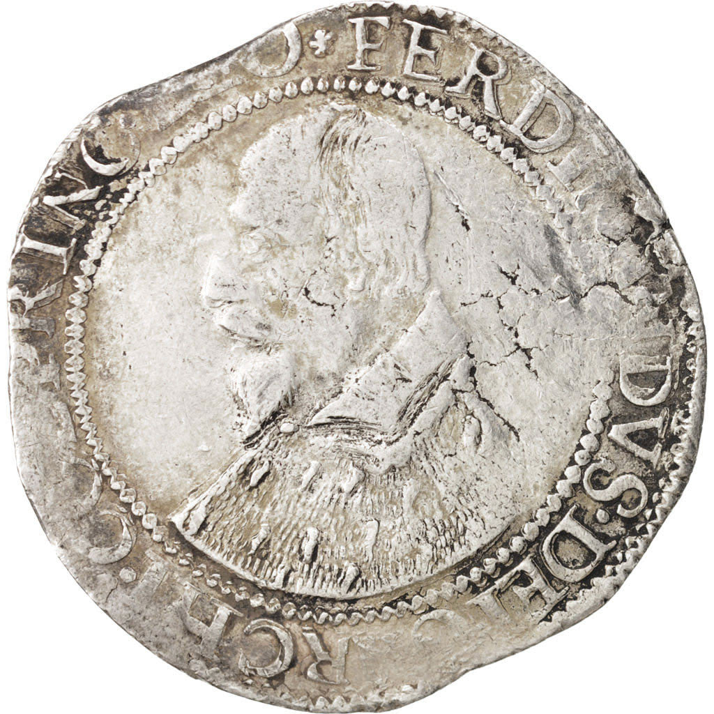 LIEGE, Ferdinand, Daler Of 30 Patards, 1637, Liege, VF(20-25), Silver, KM:60.4